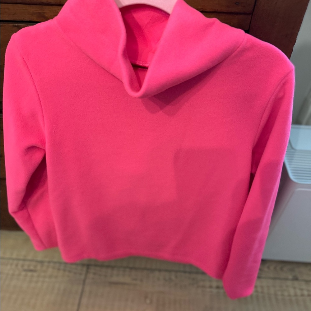 Dudley Stephens fleece Pink Cowl Neck Sweater NWOT